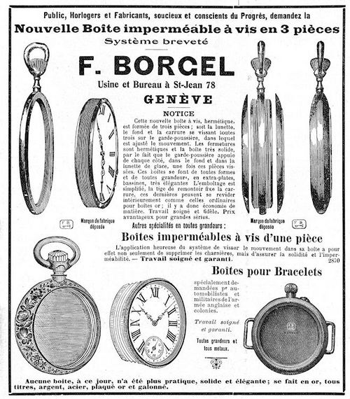 1912 Borgel Advert