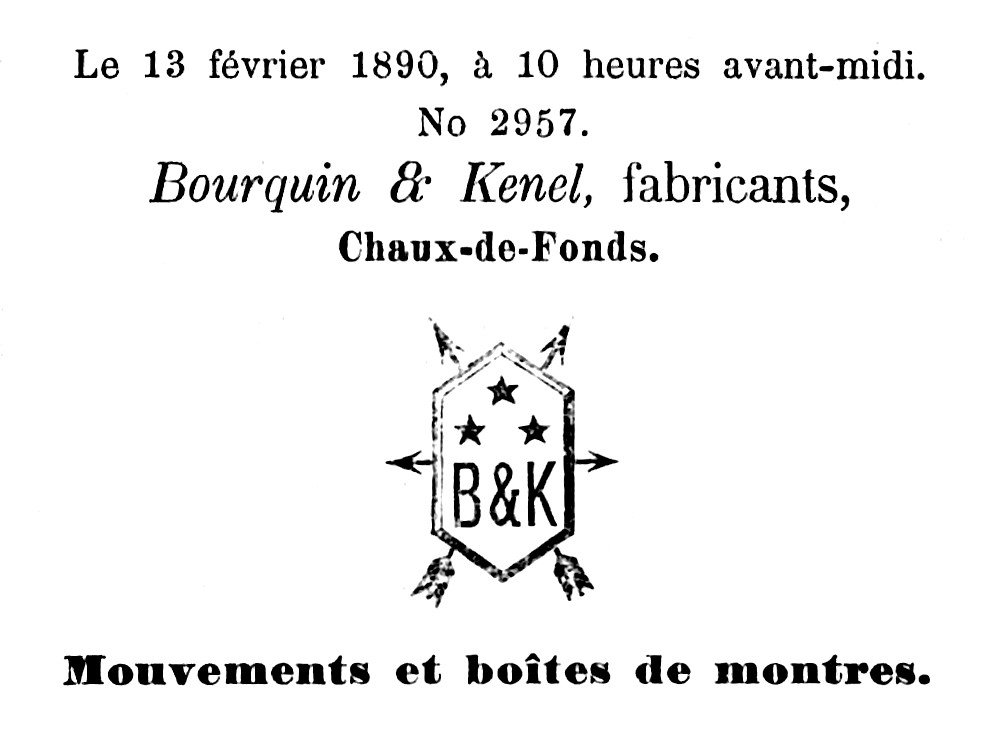 Bourquin & Kenel 1890