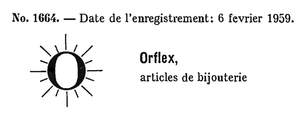 Orflex trademark 1959