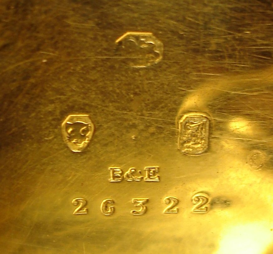 Victorian gold hallmarks
