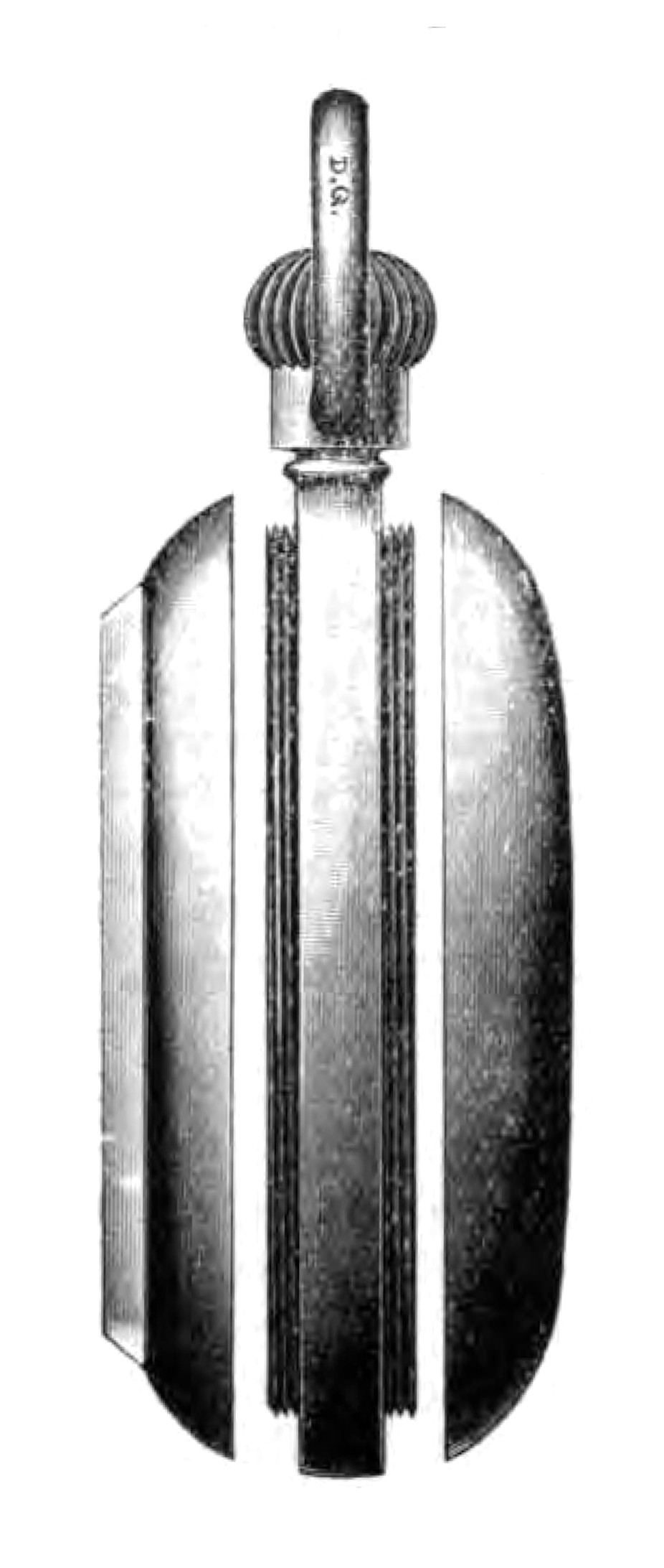 Dennison Drawing 1926 of case with bulky pendant