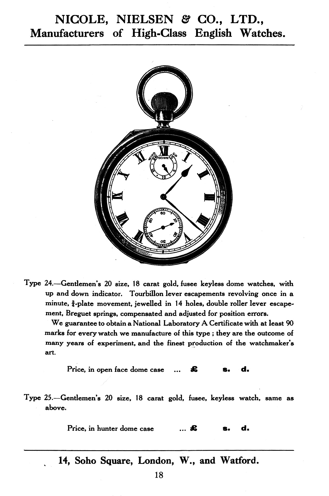 Nicole, Nielsen & Co, Ltd – High Class English Watches