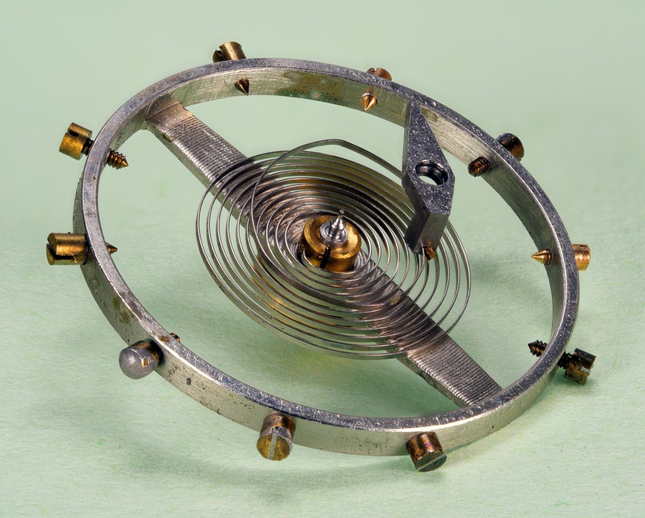 Nickel steel spring and monometallic balance from circa 1910