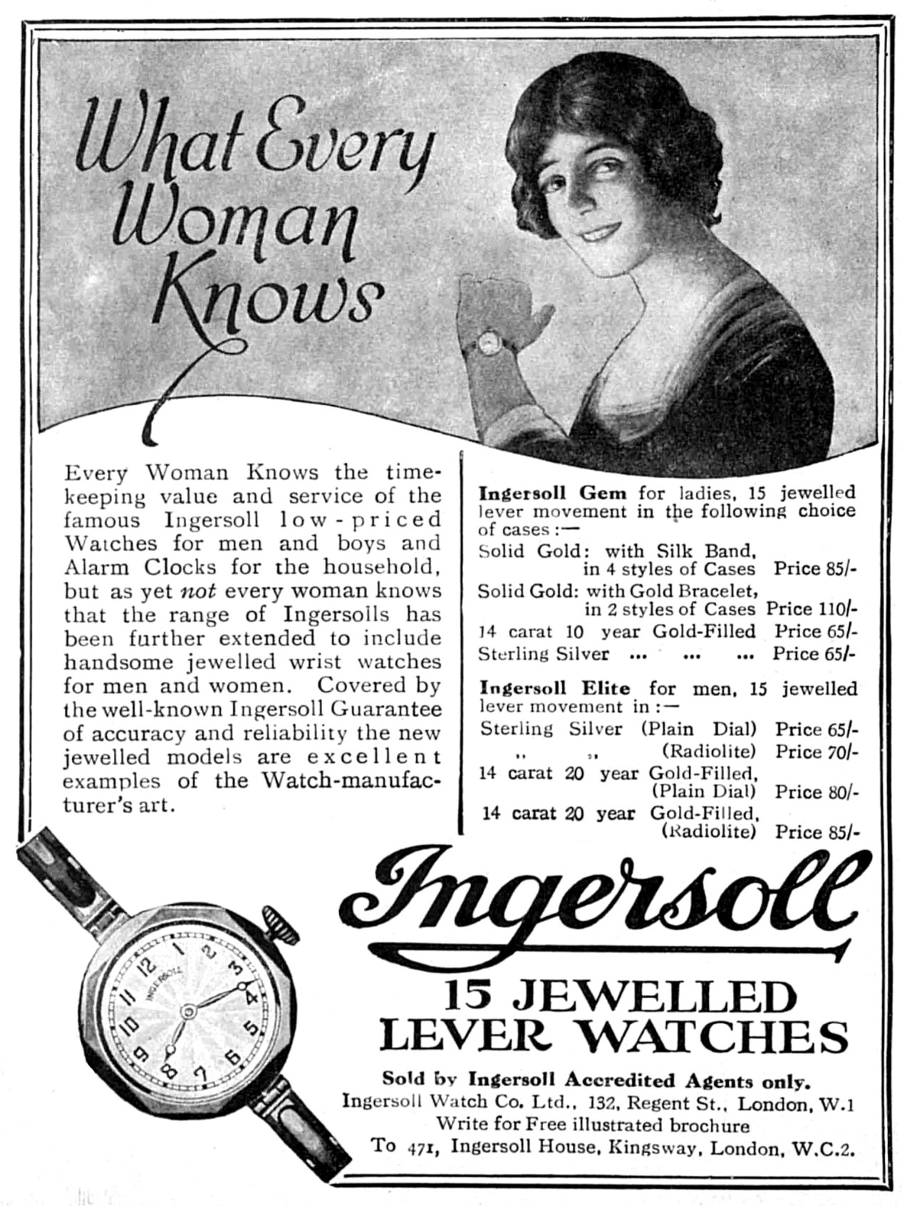 Ingersoll Gem and Elite, 1925