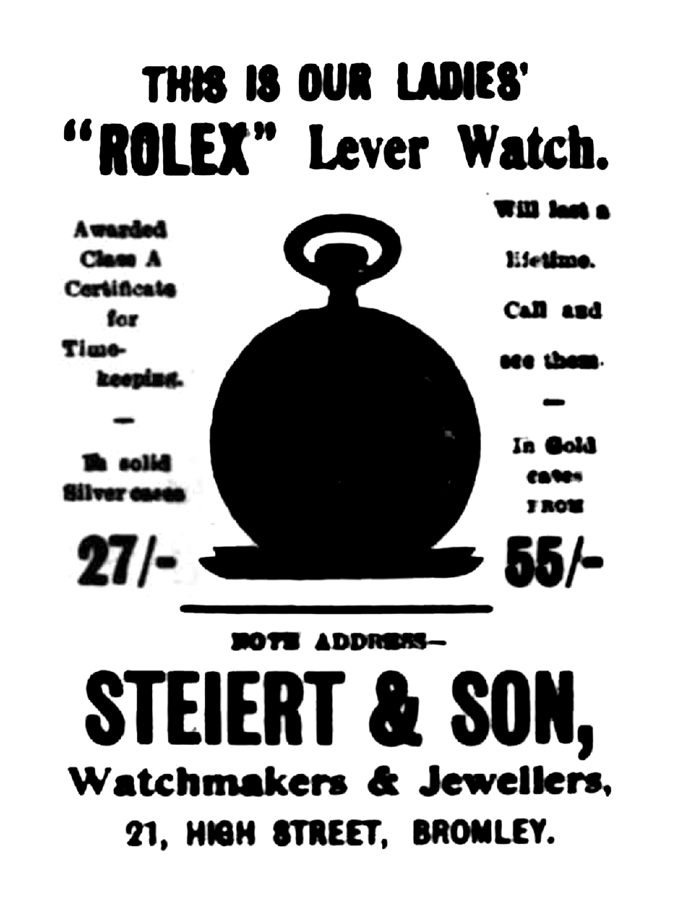 Steiert & Son advert 6 October 1911
