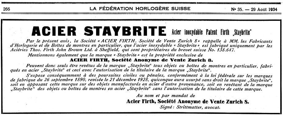 Staybrite 1934